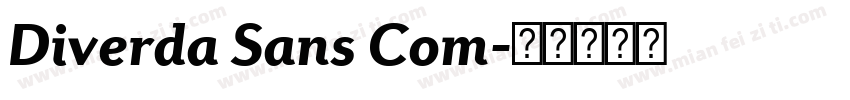 Diverda Sans Com字体转换